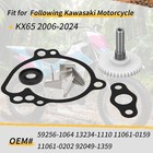 For Kawasaki Kx65 Water Pump Impeller Shaft Gear Gaskets Rebuild Kx 65 2006-2024