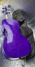 Cecilio Cco-purple S-n  200050347  4 4 Acoustic Cello Purple Gloss W  Bow   Bag