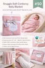 Plush Pink Corduroy Baby Blanket     30    X 40    Ultra Soft Sherpa Lining