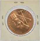 John Adams Peace Friendship Us Mint Coin 1 1 4  Bronze Medal Token
