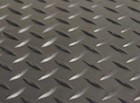 Diamond Plate 1 4 Thick Gym Floor Mat  Rubber Roll Garage Golf Cart  Flooring 