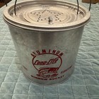 Vintage 2 Piece Metal Full Float Long Life Rare Fishing Minnow Bucket
