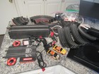 Carrera Analog 1 43 Slot Car Set Complete   Extra s   2 Nascar s Tested  Video