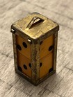 Old Illegal Club Ethos Brass Caged Butterscotch Bakelite Dice 102925 