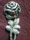 Vintage Unknown 800 Silver Rose Demitasse Spoon 4 1 2  8g No Mono