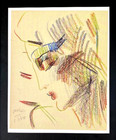 Peter Max   Beautiful   Pop Art  Signed Vintage Print    New White Frame