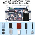 Large Walker Tote Bag With Cup Holder  Folding Walker Attachment Storage Basket