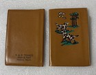 Lot Of 2 Vintage R r Texaco Gas Oil English Setter Dogs Wallet Helena  Montana