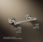 New Open Box Kohler K-14377-bn Purist   Toilet Paper Holder  Brushed Nickel A2