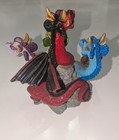 Vtg Hydra Five-headed Smoke Breathing Dragon Incense Burner D d Tiamat Painted