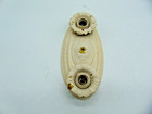 Vintage Ceiling Light Fixture Victorian Brass Double Bulb Art Deco