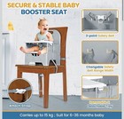 Portable High Chair With Tray  Foldable Booster Seat For Travel Toddlers 6-36 Mo