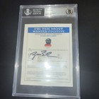 George W Bush President Signed Usama Bin Laden Fbi Print Bgs Bas Beckett Auto