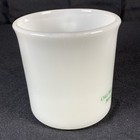 Vintage Anchor Hocking Milk Glass Old Man Of The Mountains Souvenir Mug Cup Usa