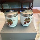 Set Of 2 Royal Worcester Egg Coddlers Cups Fruit King Size 4 25    Tall
