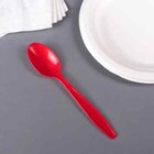 Karat Pp Plastic Extra Heavy Weight Tea Spoons - Red - 1 000 Ct  U2033  red 