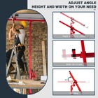 11ft Drywall Lift Panel Hoist Sheetrock Plasterboard Jack Lifter Rolling Tool