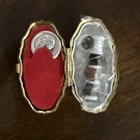 Vintage Mini Sewing Kit Hinged Container W contents Great Travel Kit Pill Box
