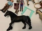 Schleich Horse Figures Lot Of 10 People Horses Horse Club Used Collectible