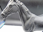 1930s Vtg Hubley Cast Iron Black Beauty Thoroughbred Horse Door Stop