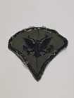 Vintage Us Military Vietnam Made Specialist Rank Patch Black On Green Uniform