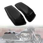 Vivid Black Dual 6x9  Speaker Saddlebag Lids For 2014-2022 Harley Touring Models