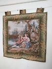 Vintage  French Aubusson Style Tapestry Hanging Tapestries Home Decor  Pictorial