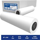 Alliance Wide Format Paper Rolls Bond Engineering 36  X 650  X 3   20lb  2 Rolls