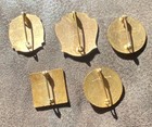 A r a  Lot Of 5 Railroad Pins Rsma Mcb Guest Member 1920-1930 Blue White Gold