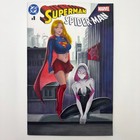 Supergirl Spidergwen Hand-drawn Sketch Cover 1 1 Original Art Signed Hailey Gong