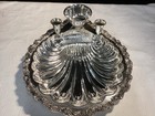 Lot Of 5 Vintage Silver Plated Serving Pieces Shell Design