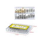 170pcs Different Sizes Mixed Watch Stem Crown Repair Parts Assortment Set W  Box