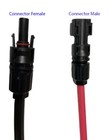 8 Awg Paired Black red Pc Wires Solar Panel Wire With 4 Connectors Ul Listed
