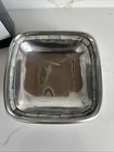 Towle Silverplate Square Bowl Mother Of Pearl Inlay 5 75    Serving Dish