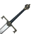 38  Medieval Style Black   Gold Handle Fantasy Pommel Sword With Black Scabbard