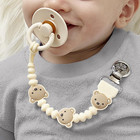 Itzy Ritzy Silicone Pacifier Clip  Baby Pacifier Holder Clip  baby Bear 