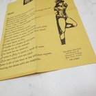 Vintage Paper Menu The Bitter End Cafe Fred Weintraub New York Greenwich Village