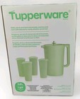Tupperware Heritage Green Pitcher   4 Tumbler Set With Lids
