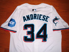 Miami Marlins Matt Andriese Game Issued Un Worn Jersey  tampa Rays Diamondbacks 