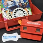 3d Viewmaster W Red Collector   s Case 18 Reels - W Packaging Cards - Lot Of 7 
