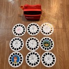 Vintage View-master 3d Viewer With 9 Movie Reels Disney Bugs Life Peter Pan