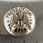 Fraternal Order Of Eagles F o e   protection  Eagle Pinback Button