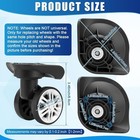 2 Pair Luggage Wheels Replacement Travel Suitcase Caster Wheels 360   Swivel     