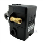 Heavy Duty Pressure Switch Air Compressor Control Valve 95-125 Psi 4 Port 25 Amp