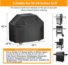 Bbq Gas Grill Cover Barbecue Waterproof Outdoor Heavy Duty Uv Protection 58 Inch