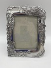 Vintage Arthur Court Bunny Rabbit Silver Tone Metal Picture Frame 5x7  2001