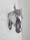 Aluminium Wall Mount Horse Head 10 Inches Animal Sculpture Statue Figurine