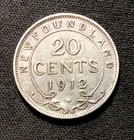 1912 Newfoundland Silver  20 Cents  1 Year Type  Nice Coin  Enn Coins