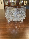 Venice By Avitra - One Vintage Cut Crystal Three Toes Centerpiece Bowl