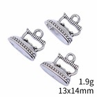12 Or 30pcs Bulk Sale  Antique Silver Tone 3d Vintage Style Clothes Iron Xcs74